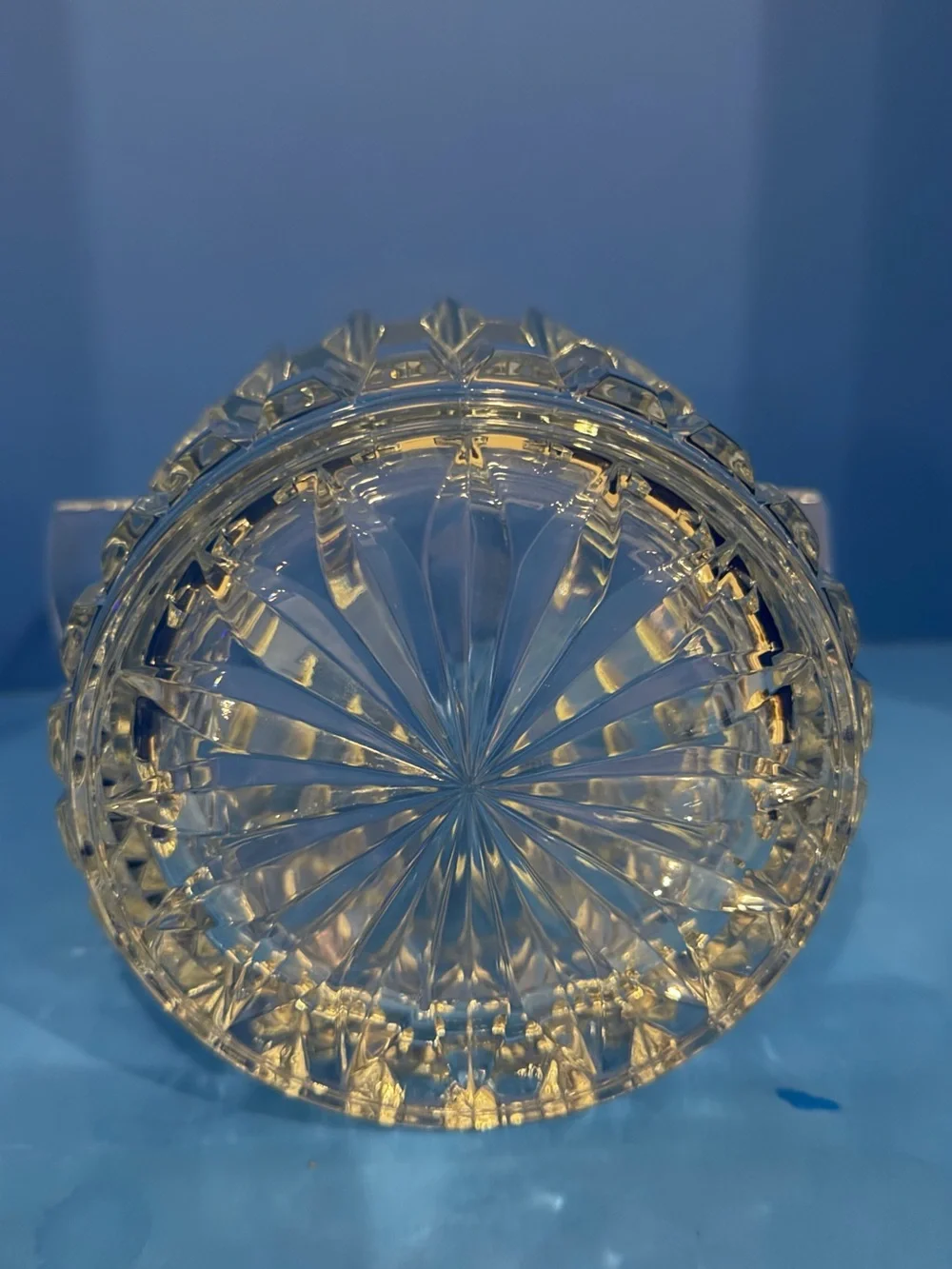 Clear Crystal Ice Bucket with Handles